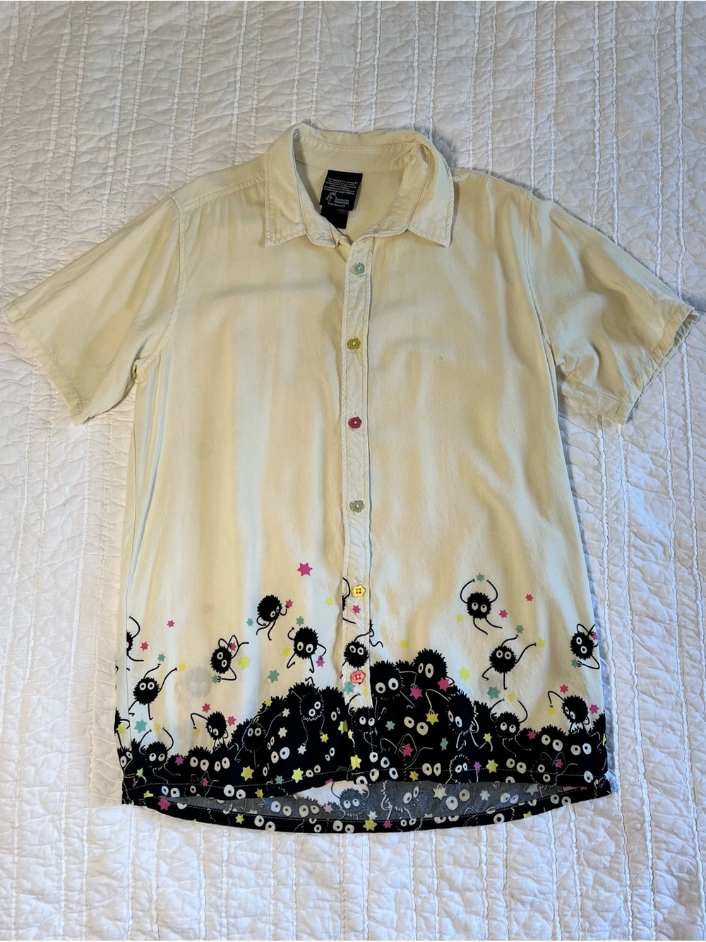 Her Universe Studio Ghibli Spirited Away Soot Sprite Button Up Shirt S/M